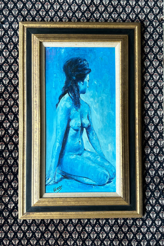 original oil nude figure