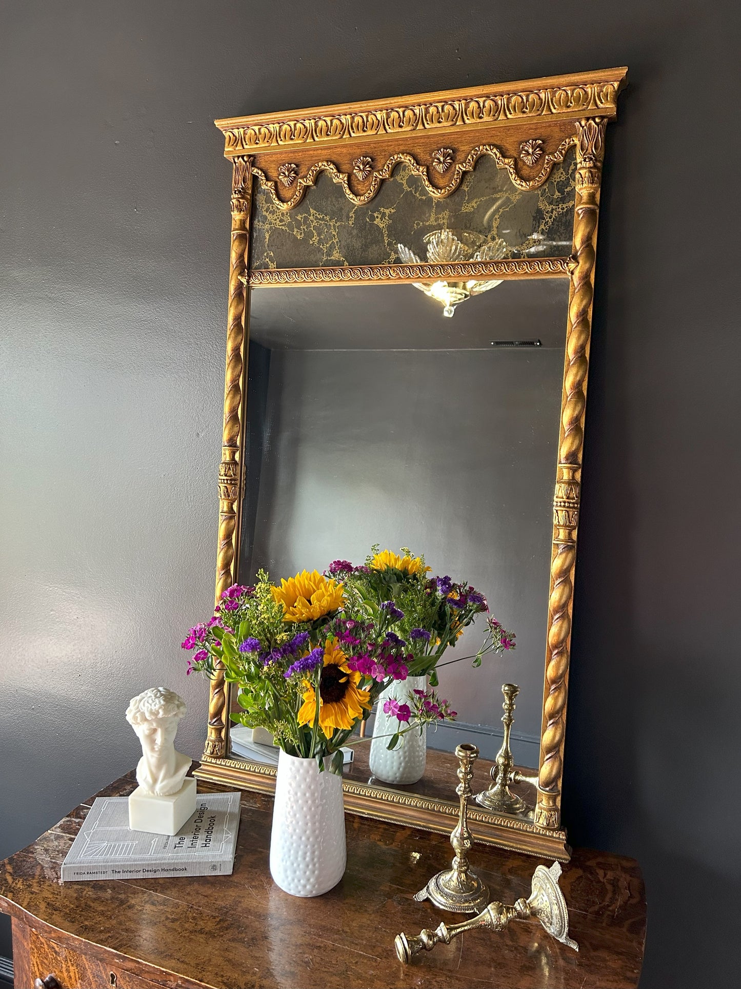 large ornate baroque mirror
