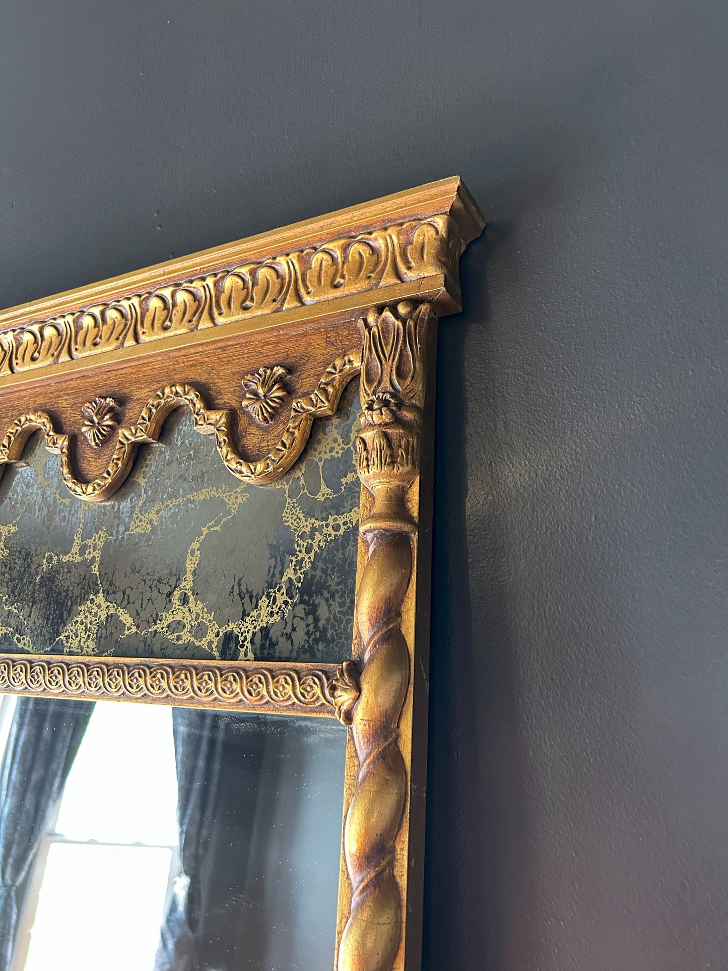 large ornate baroque mirror