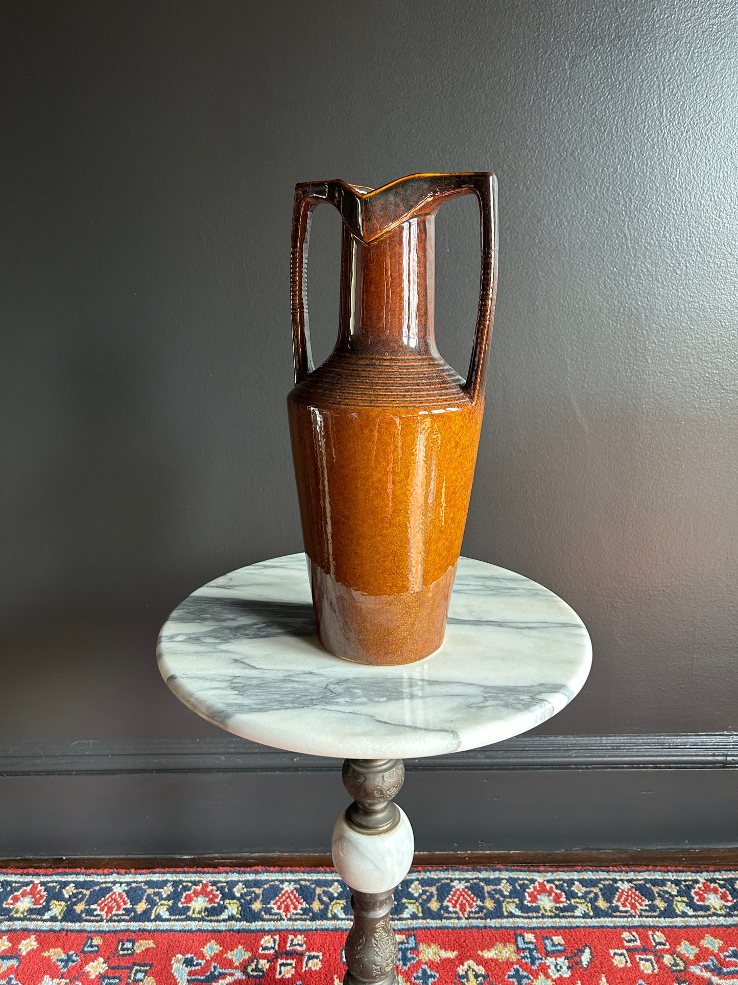 vintage Egyptian revival handled urn