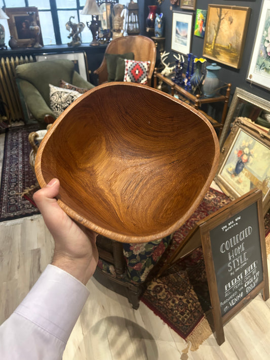 vintage teak serving set