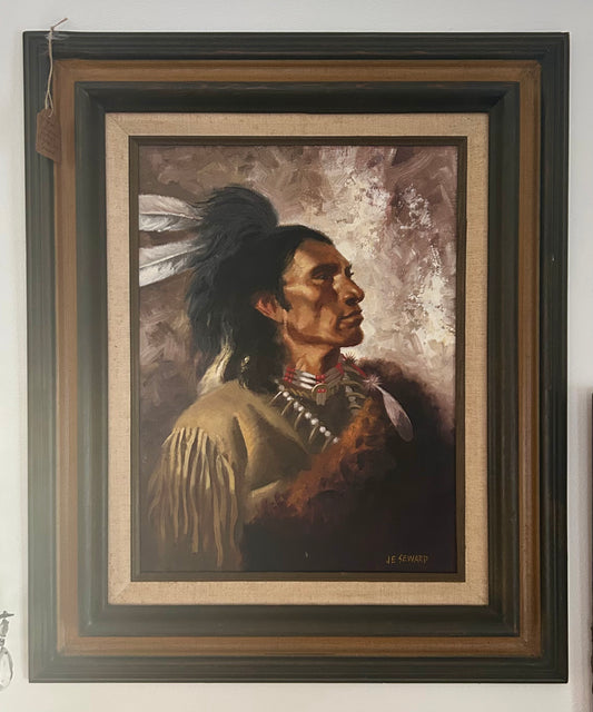 original watercolor Indigenous portrait