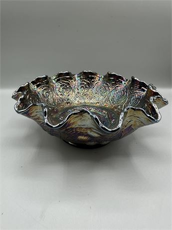 rare iridescent bowl by Fenton