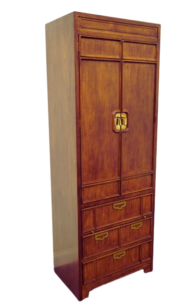 Chinoiserie armoire highboy cabinet